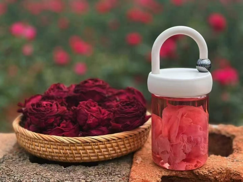 2025年新花云南冻干墨红玫瑰花茶头茬大朵头水花冠干玫瑰