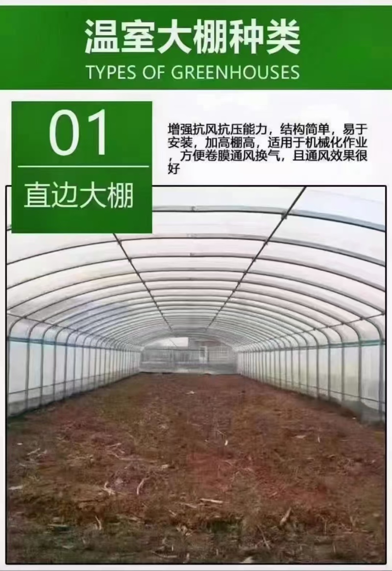 种植大棚蔬菜大棚配件骨架钢管全套冷棚暖棚支持定制源头厂家