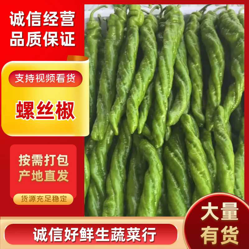 【推荐】麻花螺丝椒大量供应需要的老板联系支持各种包装