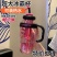 夏季冰霸杯高颜值女生巨无霸水杯奶茶杯带吸管茶漏大容量水杯