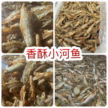 万绿湖香酥鱼油炸蓝刀电商地摊展会批发即食鱼香酥小河鱼干