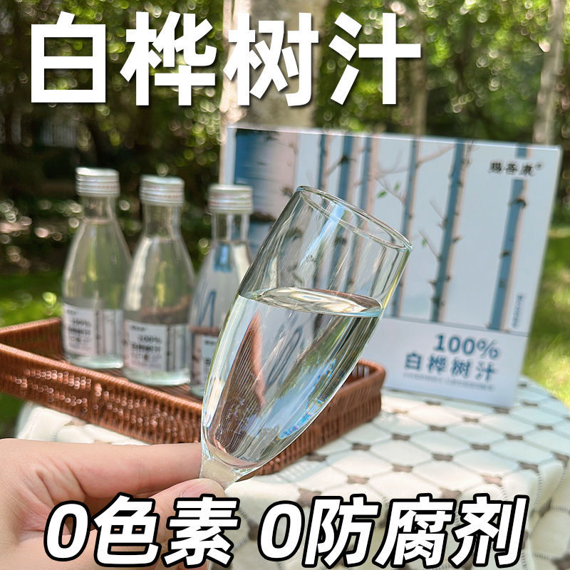 天然白桦树汁nfc一整箱玻璃瓶高档饮料源自黑龙江大兴安岭白桦