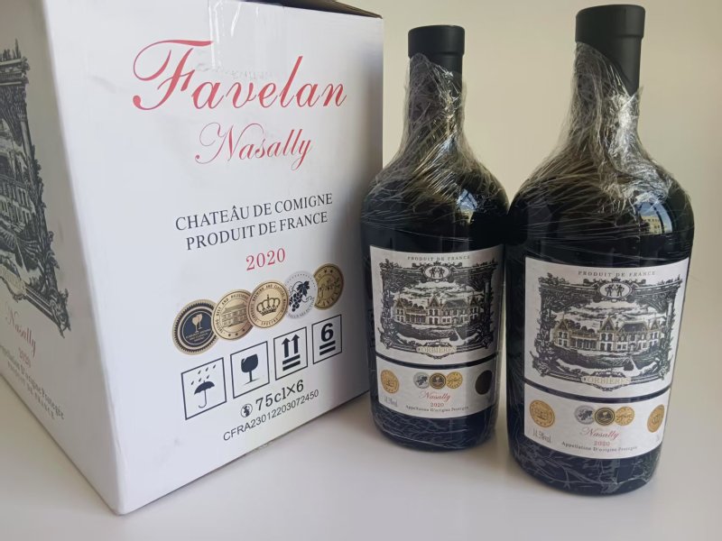 法国进口14.5度AOP级别干红葡萄酒一箱6瓶四珠混酿
