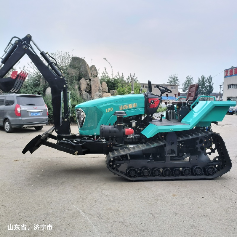 履带拖拉机水旱两用拖拉机小挖机