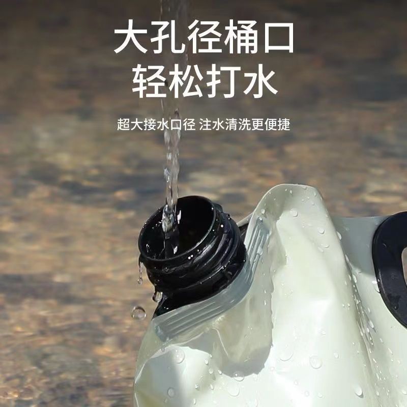 户外便携式水袋可折叠带水龙头大容量塑料手提旅游露营车载