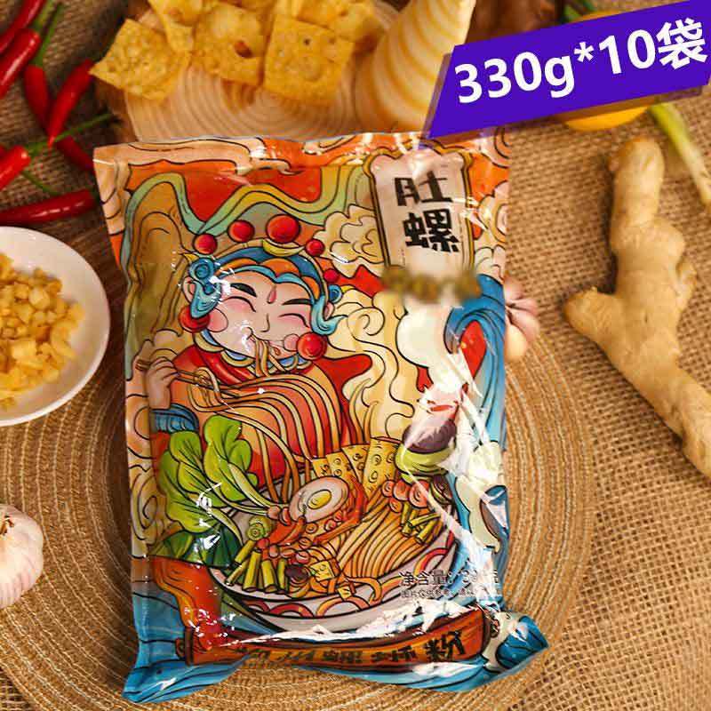 【肚螺】螺蛳粉柳州正宗330g袋装广西螺丝粉批发价整箱装螺狮