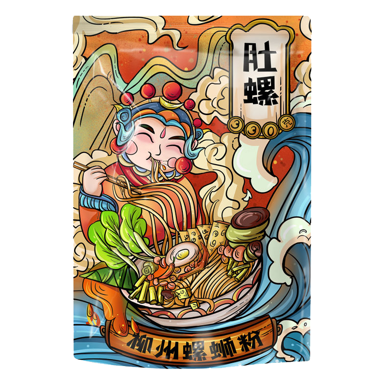 【肚螺】螺蛳粉柳州正宗330g袋装广西螺丝粉批发价整箱装螺狮