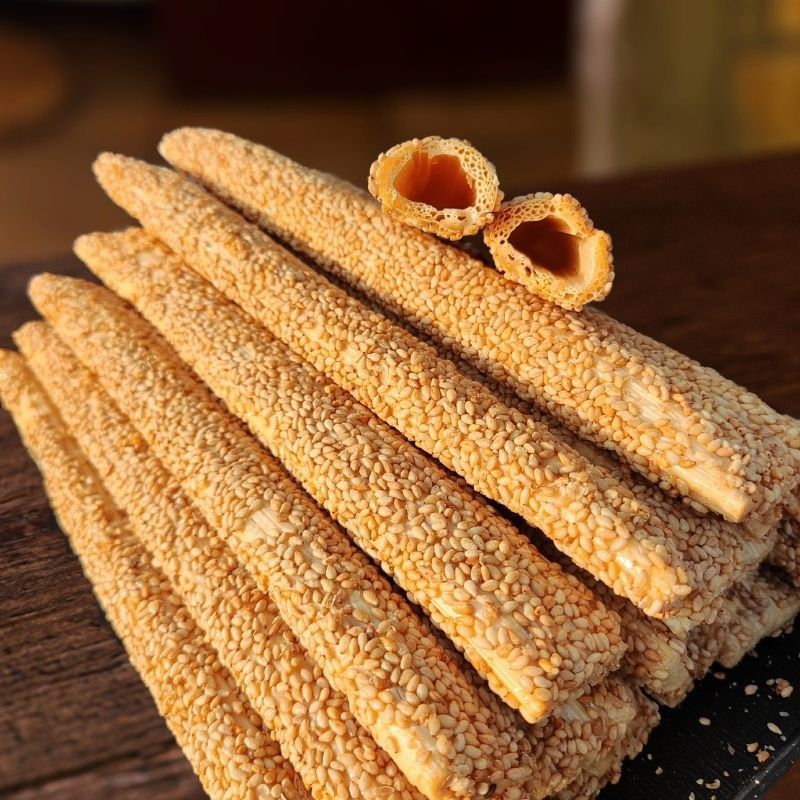 麦芽糖芝麻酥糖老式手工芝麻糖空心糖圣诞节糖果大全灶糖怀旧零食