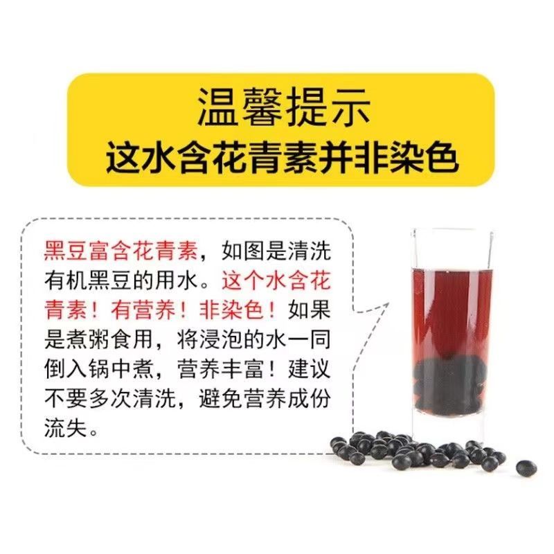 包邮）东北绿芯黑豆农家自产5斤新豆可发芽打豆浆绿心黑豆