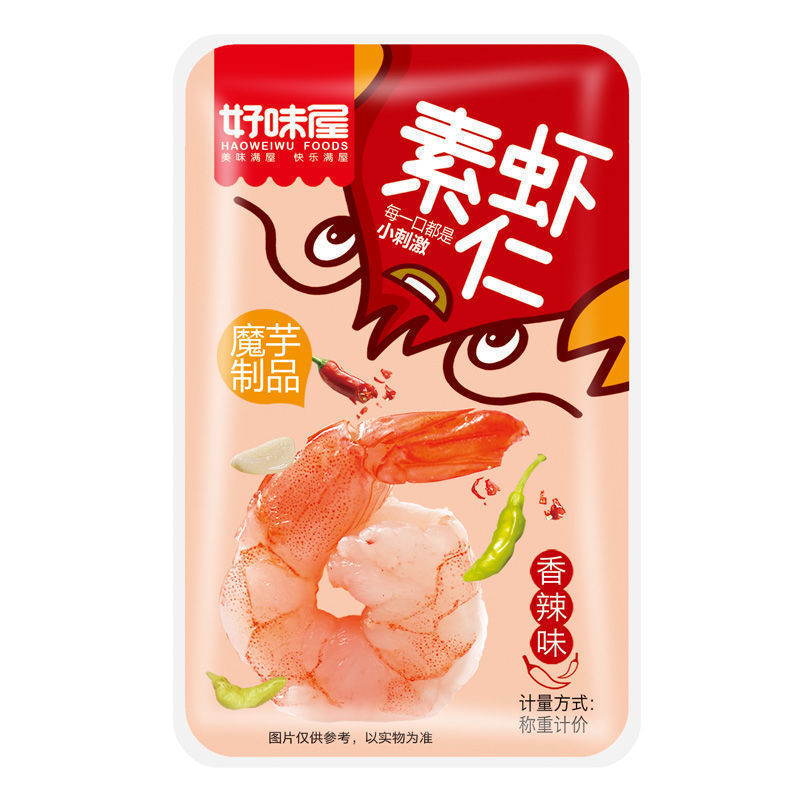 好味屋魔芋素虾仁小龙虾香辣魔芋爽丝素食麻辣条散装休闲小吃零食