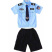 儿童警察套装幼儿园短袖衣服军装交警制服警官服装男女演出服