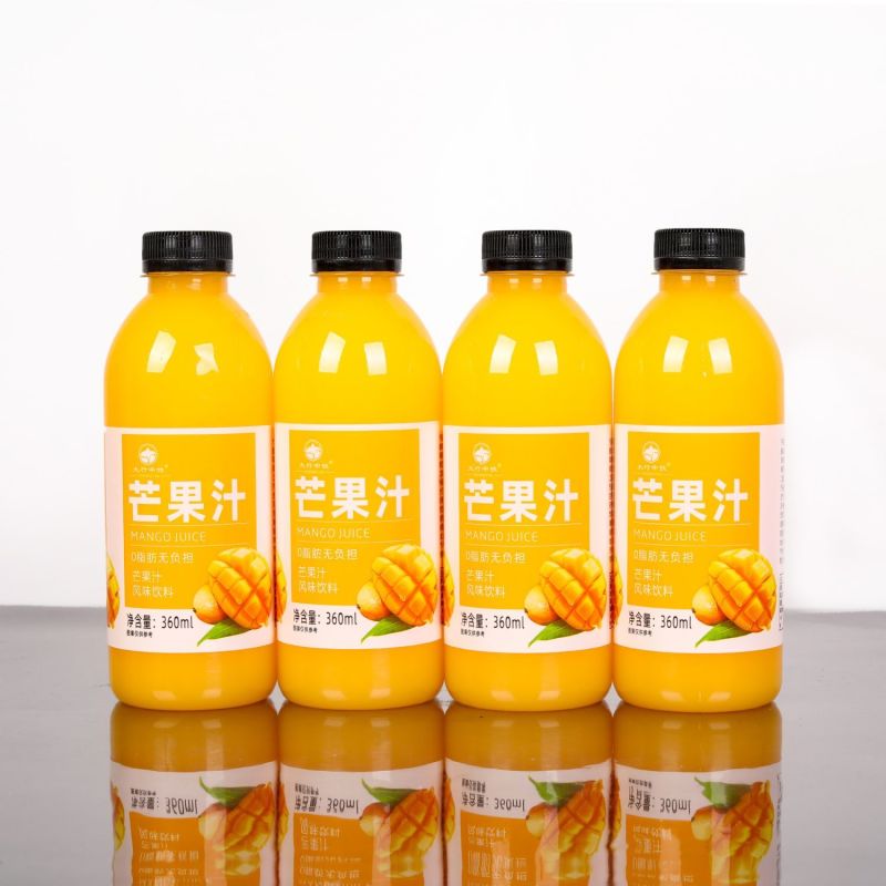 芒果汁果味饮料360ml*瓶一整箱批发特价工厂直发低糖0脂果