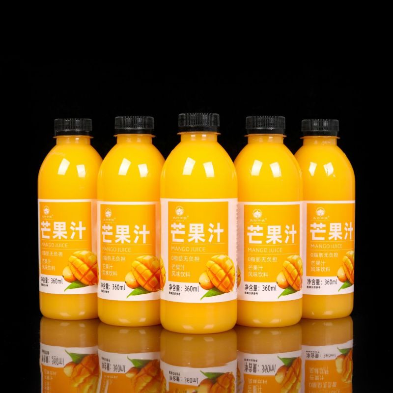 芒果汁果味饮料360ml*瓶一整箱批发特价工厂直发低糖0脂果