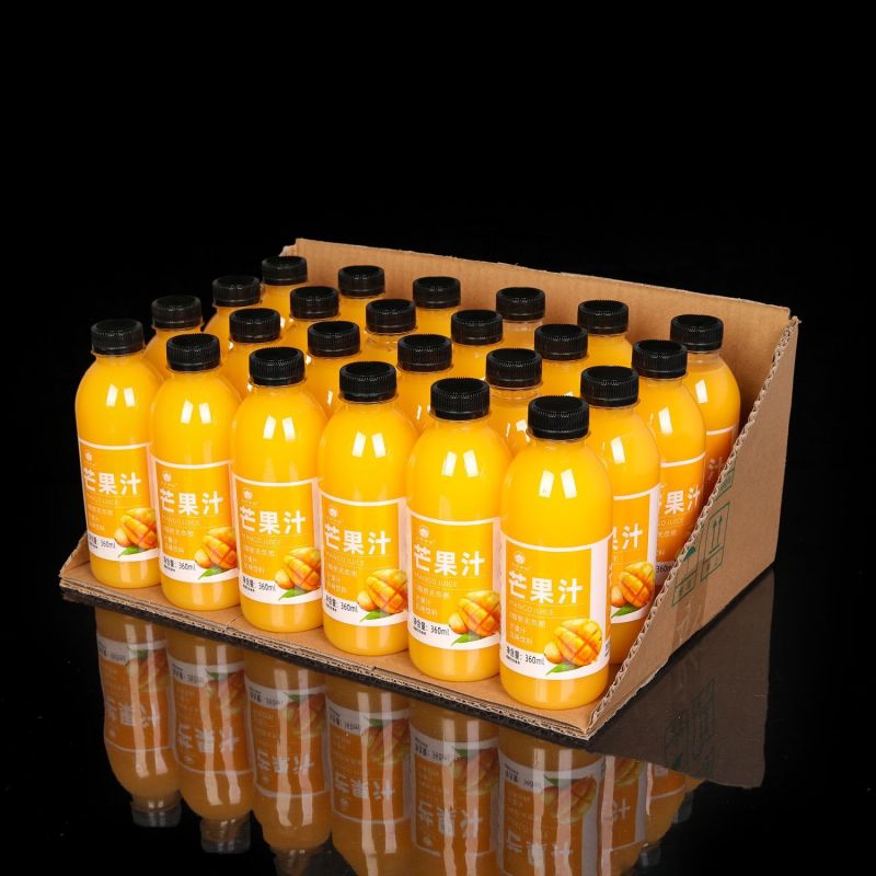 芒果汁果味饮料360ml*瓶一整箱批发特价工厂直发低糖0脂果