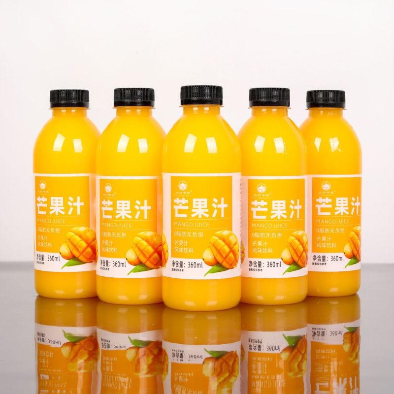 芒果汁果味饮料360ml*瓶一整箱批发特价工厂直发低糖0脂果