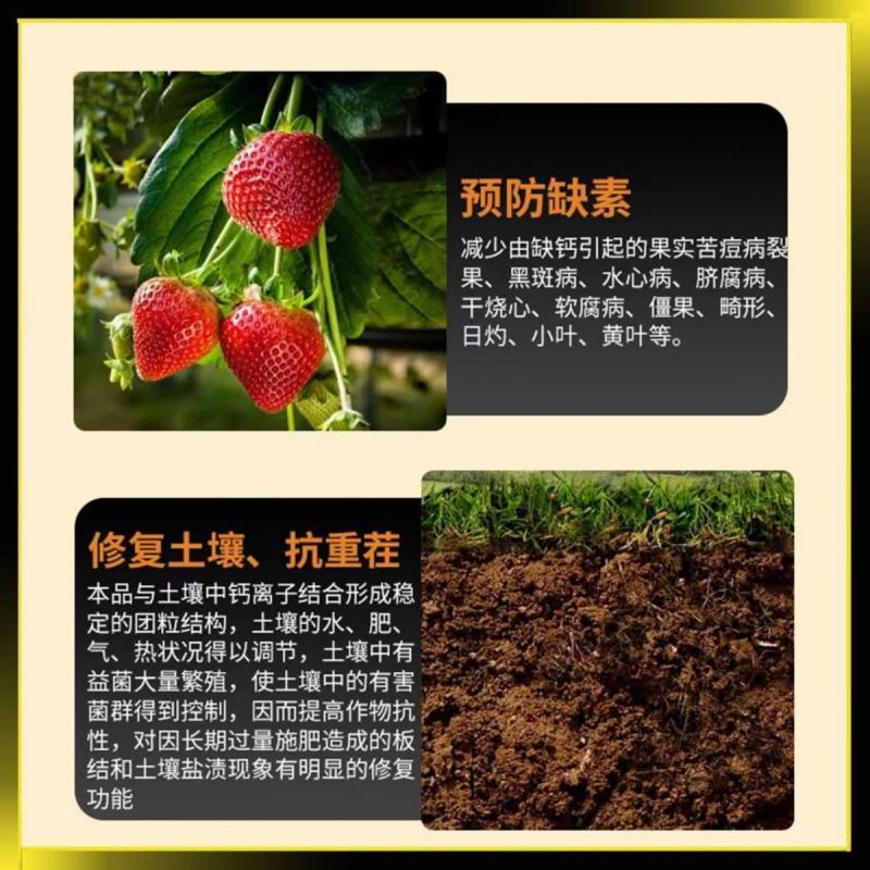 【膨果防裂上色增甜】钙镁铁锌硼五素同补中量元素水溶肥
