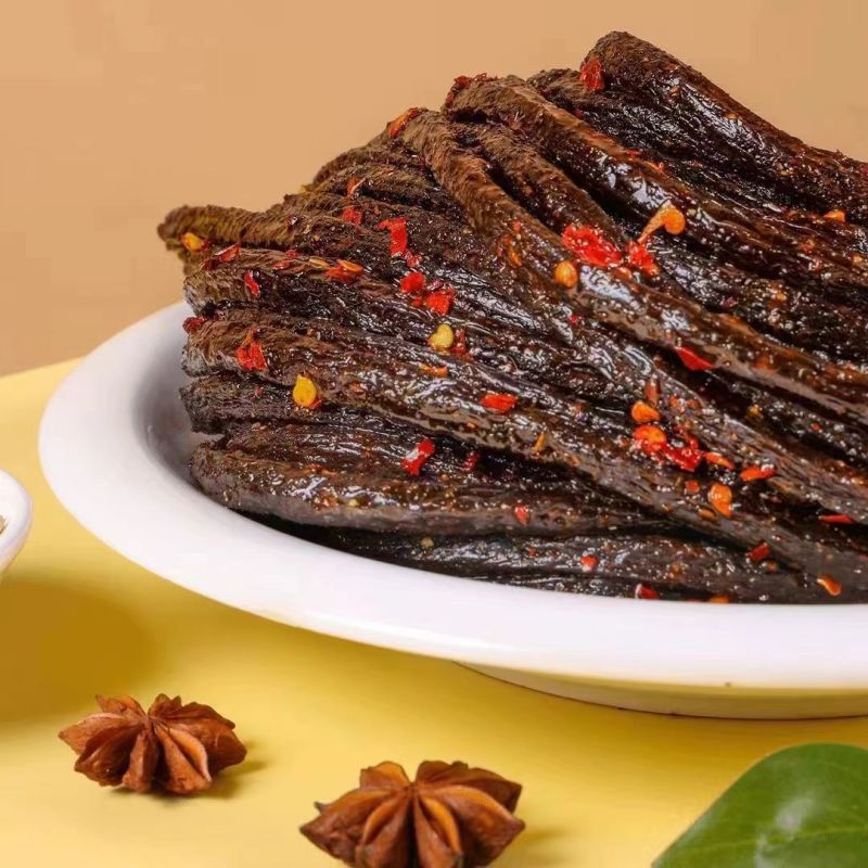 【超长】一根豆角干辣条牛筋素**辣条香辣麻辣网红零食休闲小吃