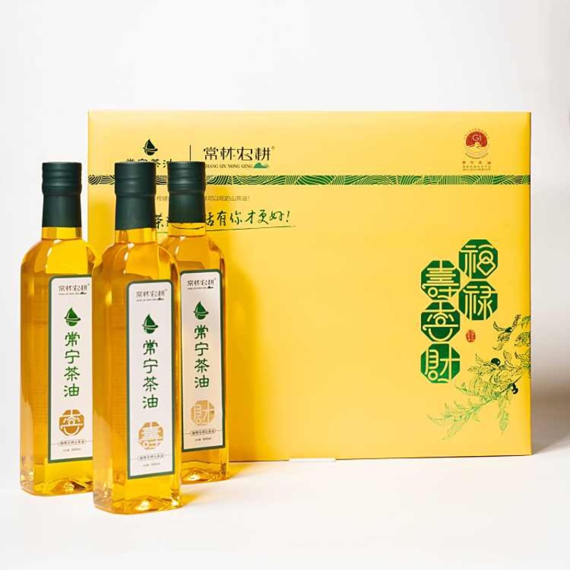 常林农耕山茶油物理冷榨地标产品纯山茶油无任何添加