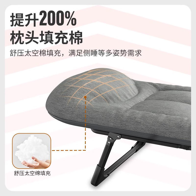 折叠床单人办公室午睡神器简易午休床便携家用陪护床折叠躺椅工位