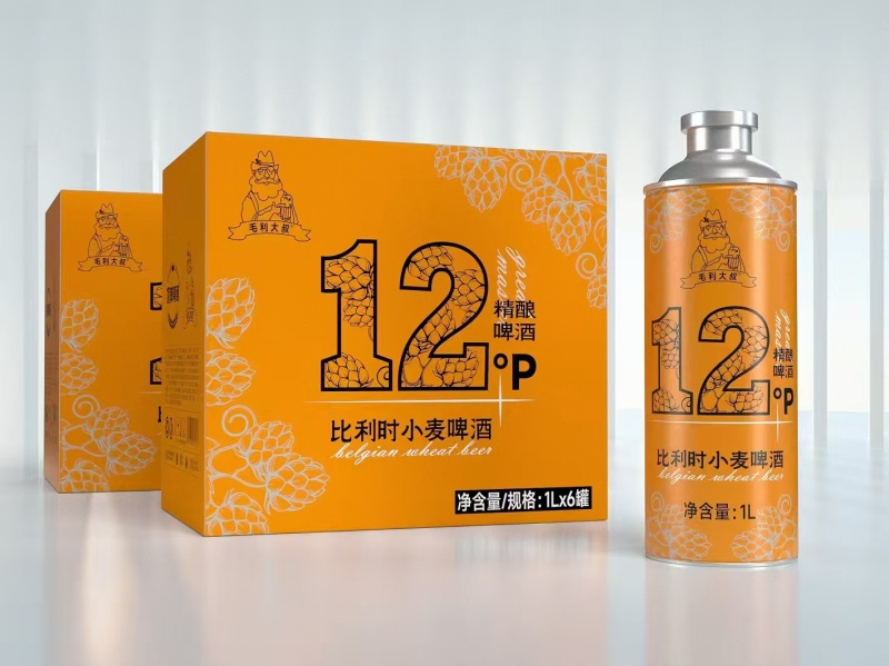 原浆精酿啤酒一升每箱六瓶源头厂家批发
