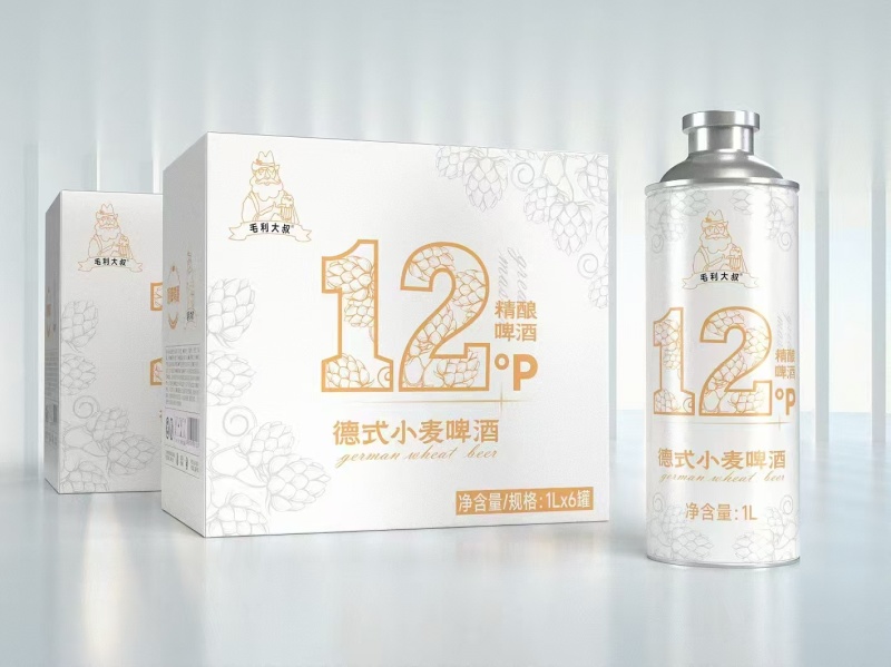 原浆精酿啤酒一升每箱六瓶源头厂家批发