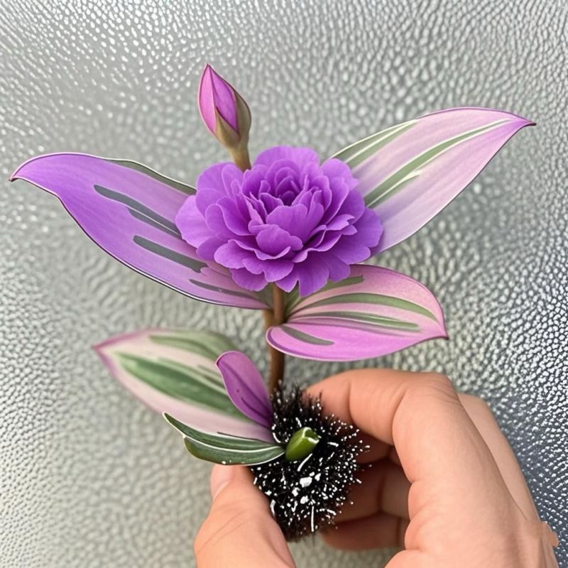 开花招财大盆婚礼紫露油画吊兰盆栽水培观叶阳台植物绿植室内花卉