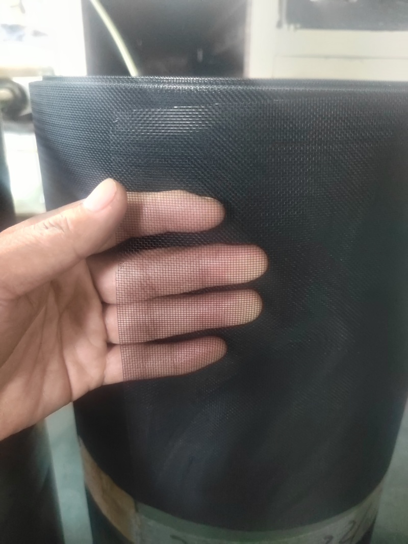 0.12毫米粗24目超薄高清网柔钢卷帘纱窗网回卷无痕纱网