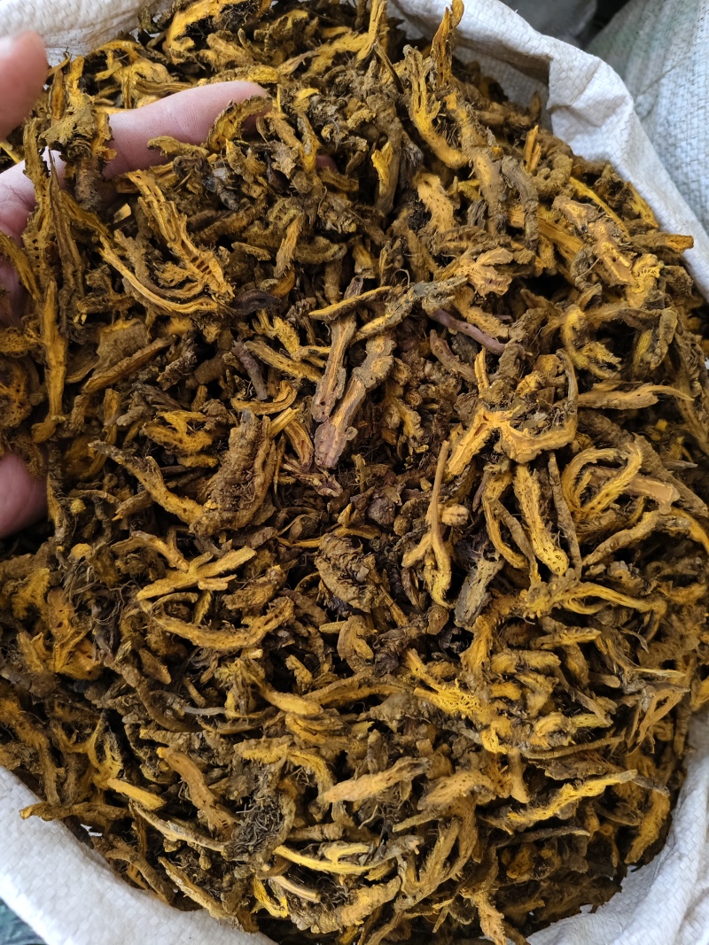 中药材黄连片正宗鸡爪黄连切片黄连渣散装批发
