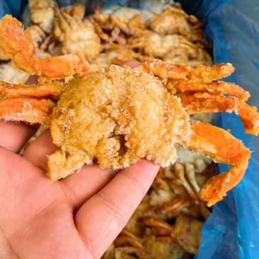【香辣蟹】香酥蟹酥脆海鲜半成品酒店下酒菜天妇罗油炸螃蟹