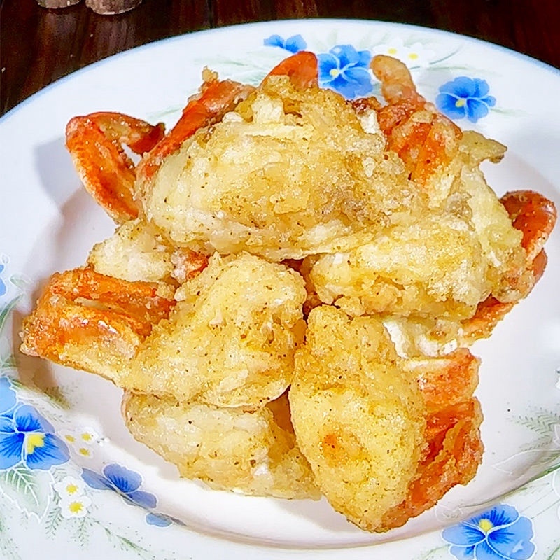 【香辣蟹】香酥蟹酥脆海鲜半成品酒店下酒菜天妇罗油炸螃蟹