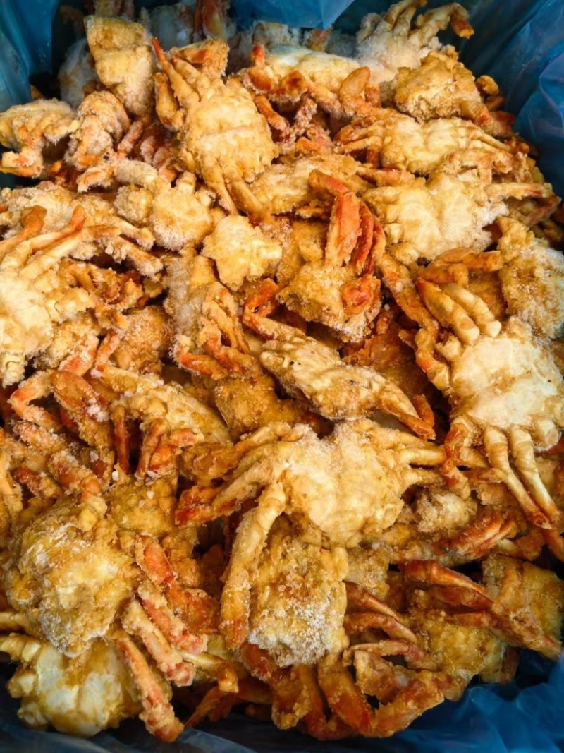 【香辣蟹】香酥蟹酥脆海鲜半成品酒店下酒菜天妇罗油炸螃蟹