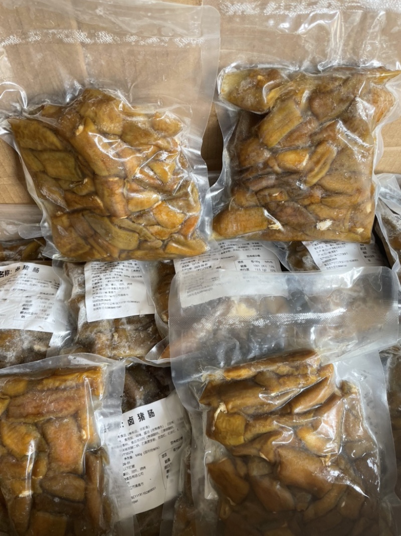 全熟卤猪肠定量装去油干净免洗免切开袋即食