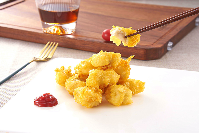 东海高品质油炸酥脆鳕鱼块鳕鱼条