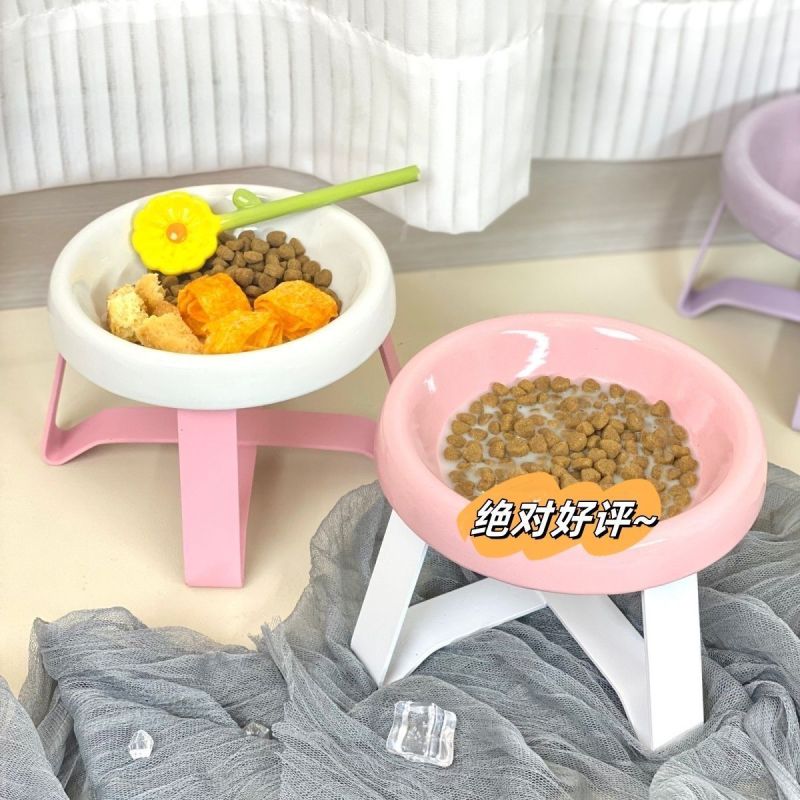 飞碟猫碗狗碗架护颈增高防打翻宠物碗猫咪罐头喝水碗小吃粮食