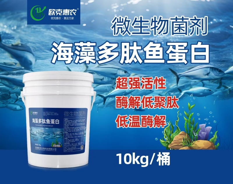 海藻多肽鱼蛋白低温酶解菌解生根促花膨果