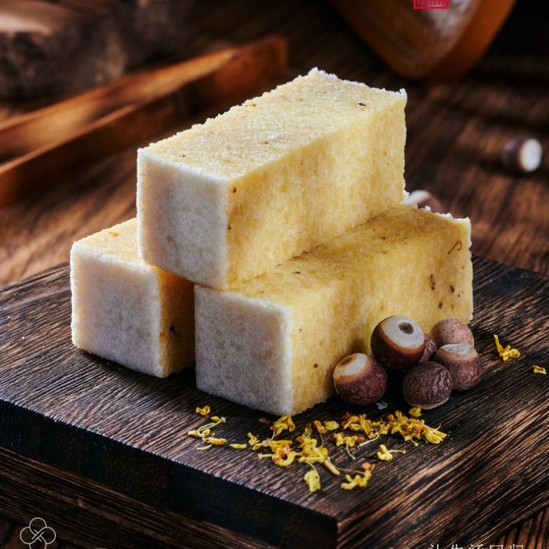 杨先生桂花芡实糕八珍糕白桃软糕点抖音网红早餐零食面包130g