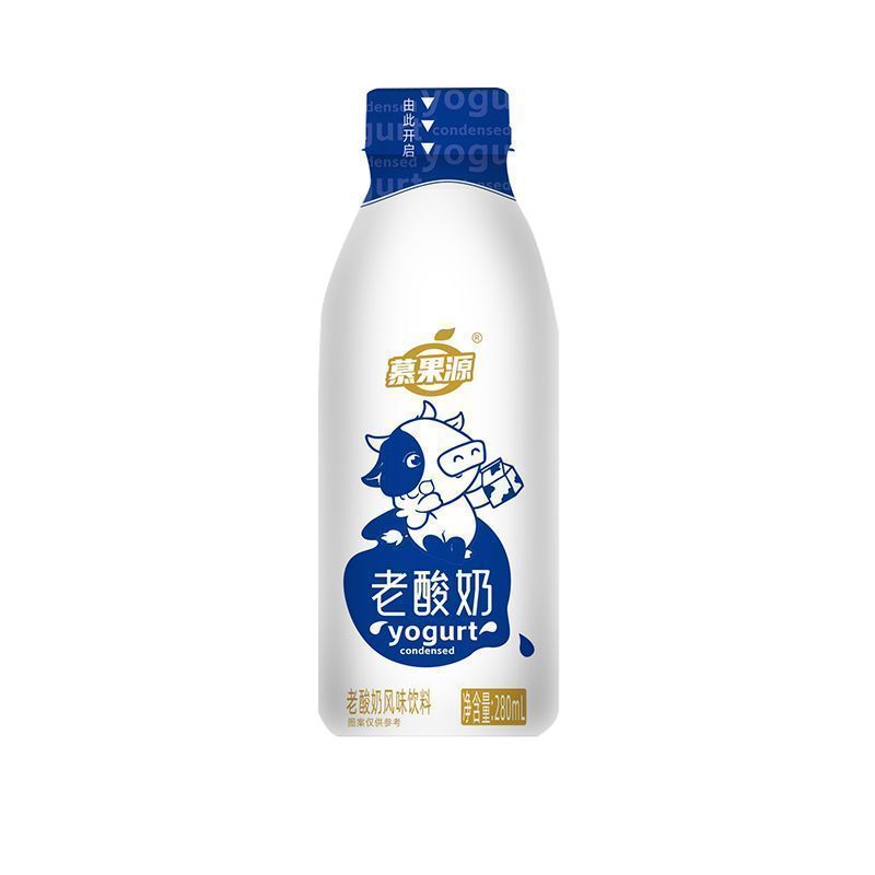 老酸奶原味老牌子0脂酸奶风味饮料280ml一整箱