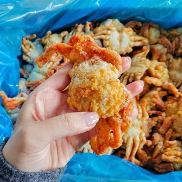油炸半成品香酥蟹香辣蟹海洋野生螃蟹酒店半成品椒盐海螃蟹
