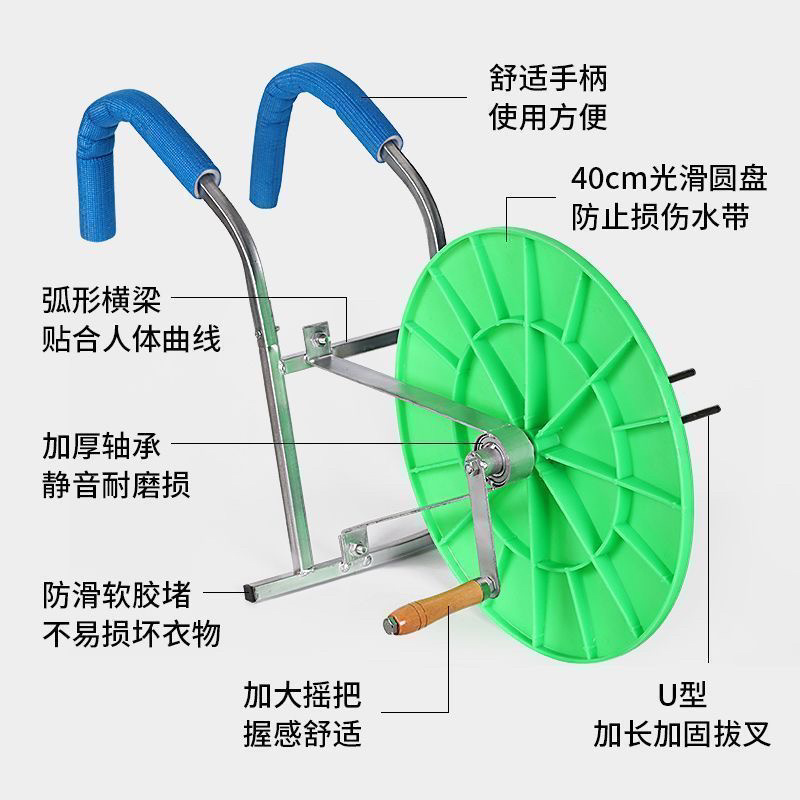 水带收卷器收放架子消防农用卷带卷管浇地神器灌溉手摇背