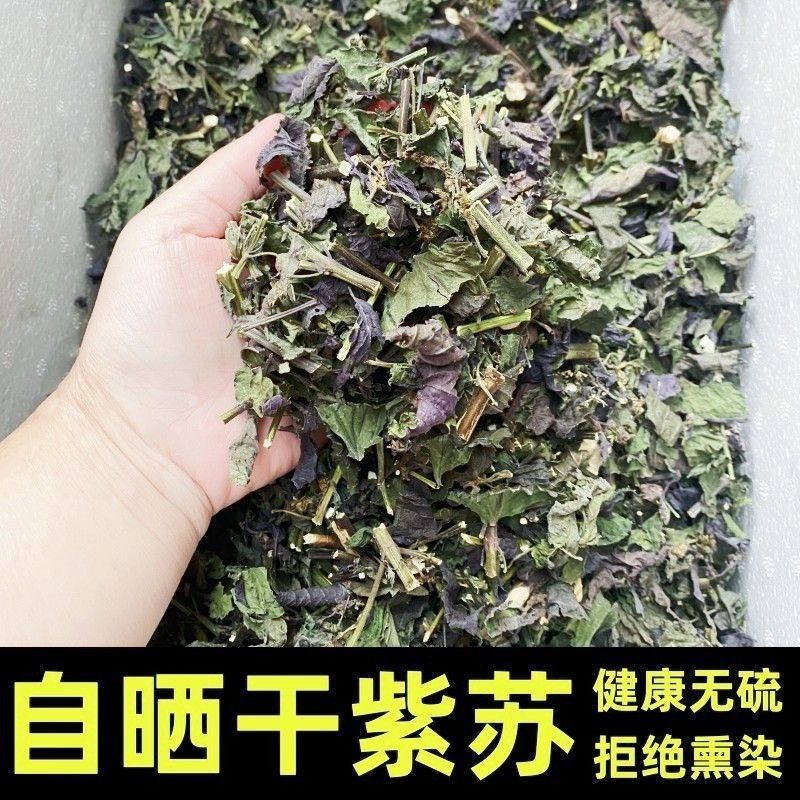 干紫苏叶食用野生紫苏叶干中药材紫苏叶茶紫苏叶粉泡茶紫苏小