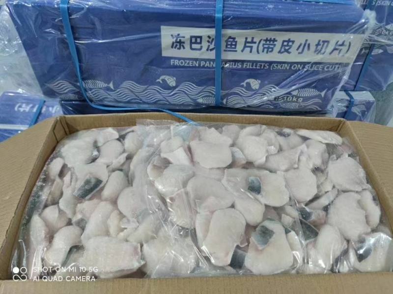 巴沙鱼柳带皮小切片，17—25g/片
