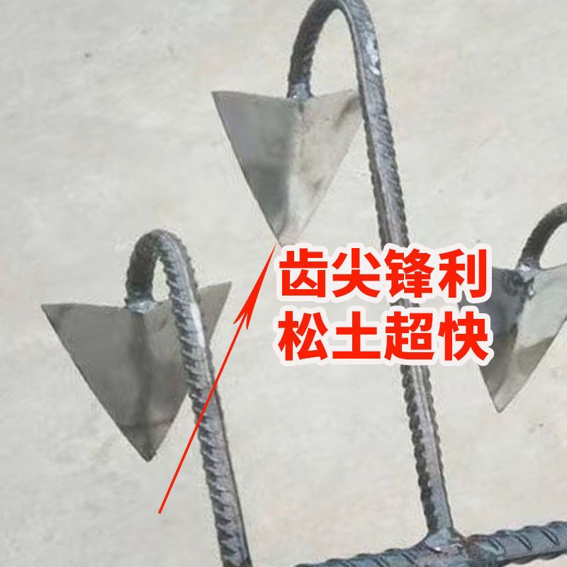 新款翻地松土五齿耙子锄草锄头尖耘锄锄头三齿锄全钢耙锄