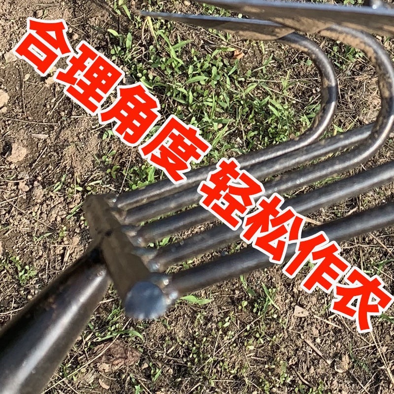 新款翻地松土五齿耙子锄草锄头尖耘锄锄头三齿锄全钢耙锄