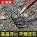 全钢石渣耙翻地开荒工地铁路耙子户外赶海耙子大弯耙加厚