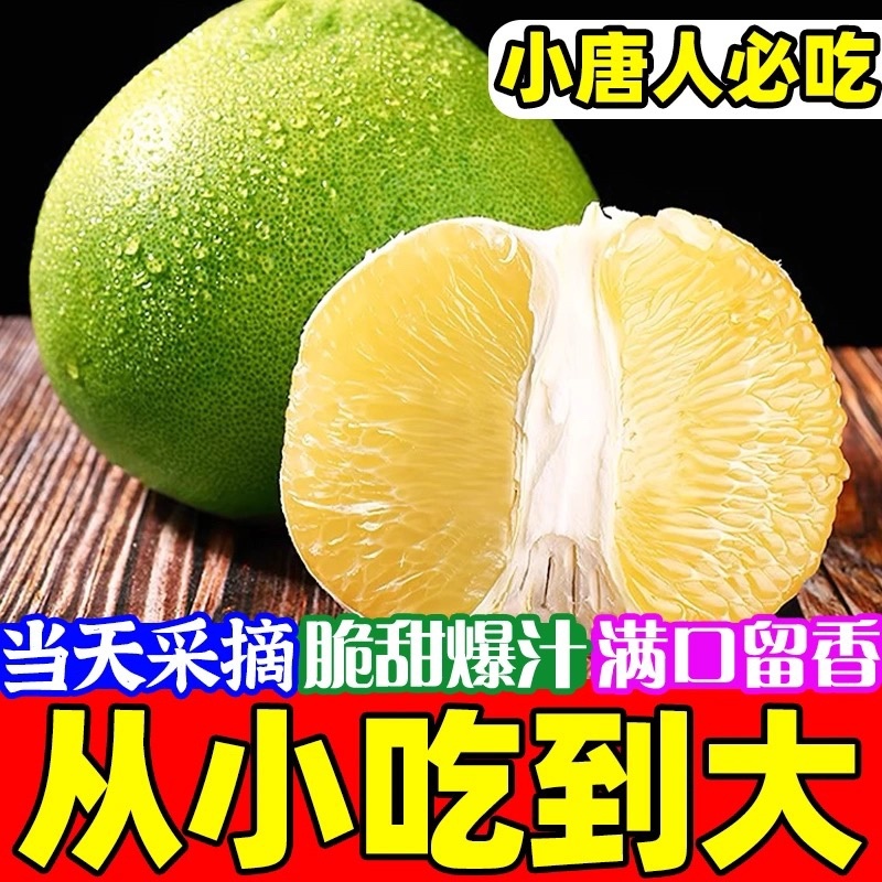 正宗麻麻柚白心蜜柚冰糖柚当季新鲜非福建沙田柚傣柚一件代发