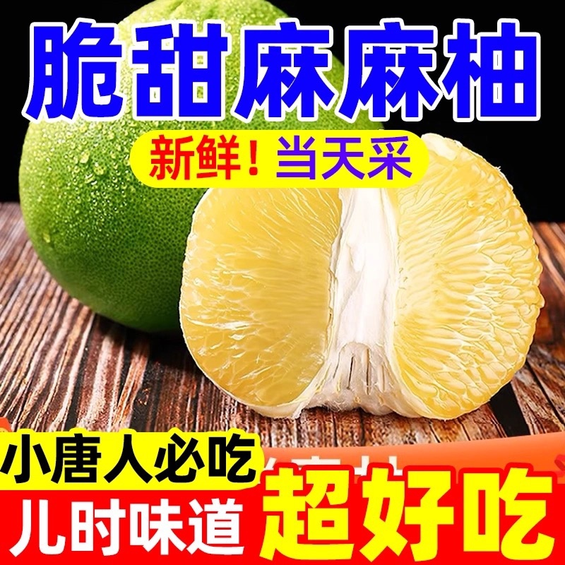 正宗麻麻柚白心蜜柚冰糖柚当季新鲜非福建沙田柚傣柚一件代发