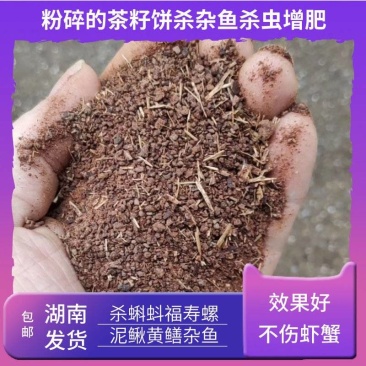 (包邮)厂家直销茶枯粉茶粕茶茶麸龙虾饲料
