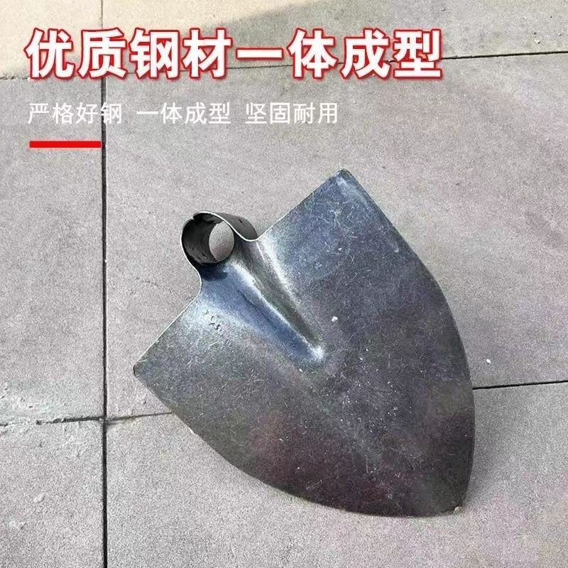 锰钢淬火尖锄头尖镐开沟起垄农用锄头加厚种菜施肥培土