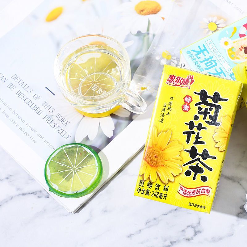 【新货】惠尔康菊花冬瓜茶248ml6瓶24瓶清爽夏日醒酒解腻