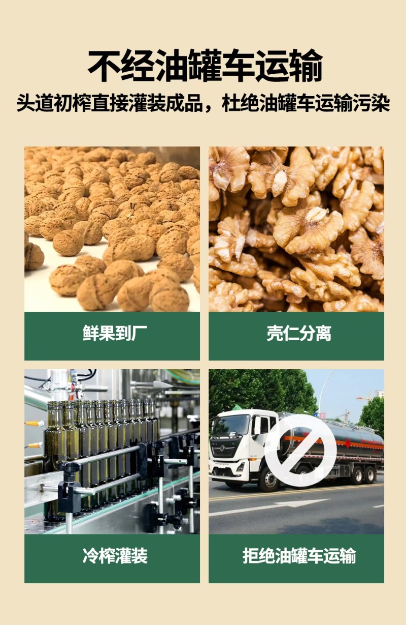 云南凤庆核润野生古树有机山核桃油孕妇儿童学生大量用脑人群